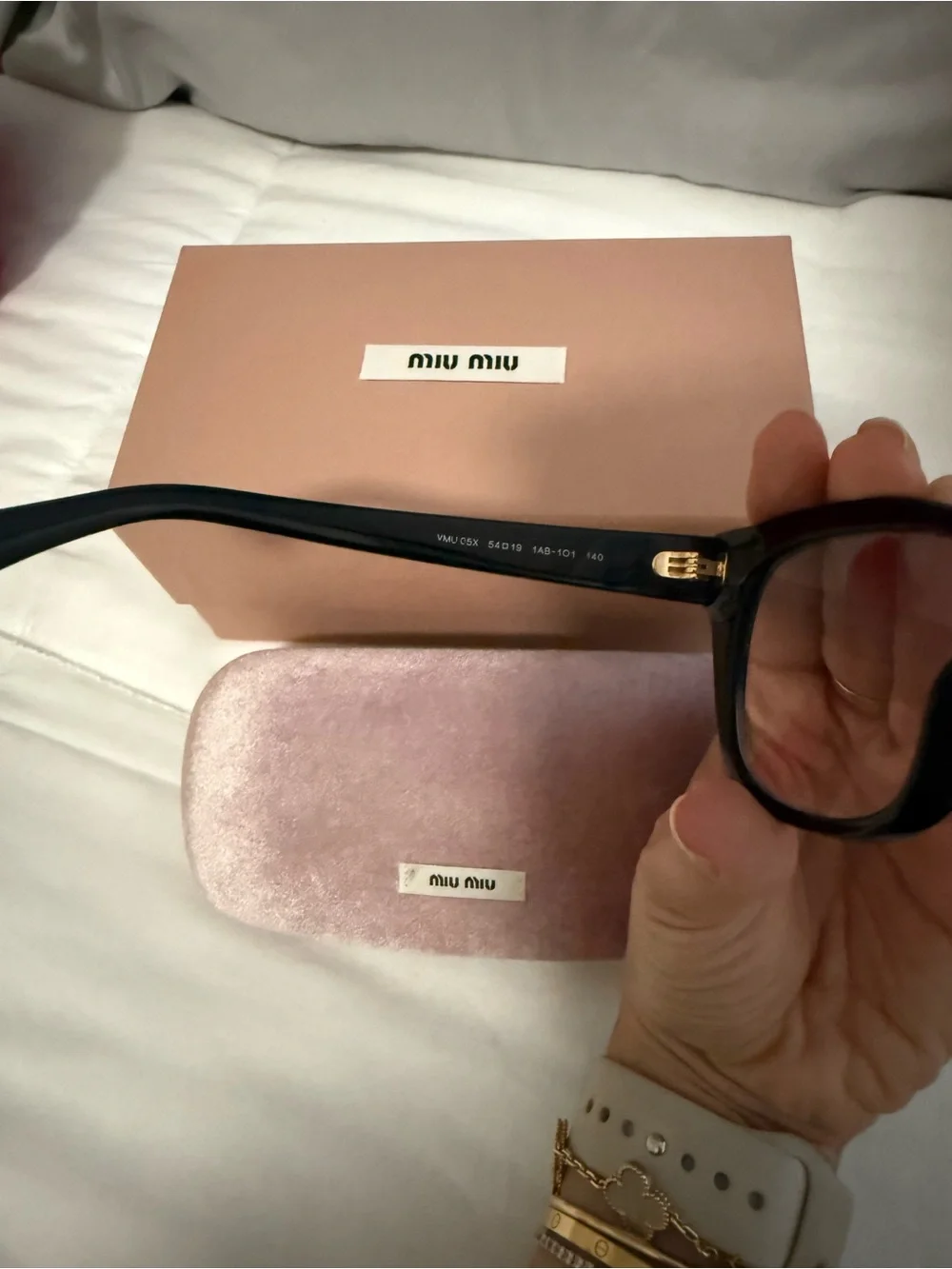 Miu Miu Black Cat-Eye Optical Glasses